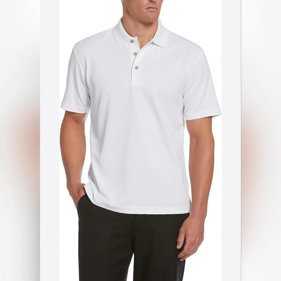 Cubavera White Polo Shirt Men's Size XL Short Sleeve Office Golf Relax - Picture 1 of 13